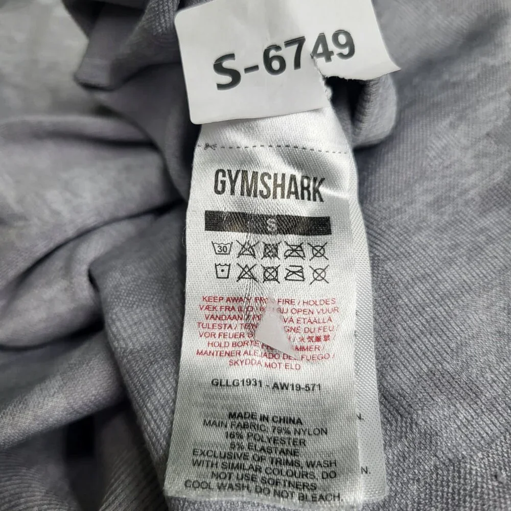Gymshark‎ Women Activewear Pants S Gray Nylon Polyester Camouflage Yoga Legging
